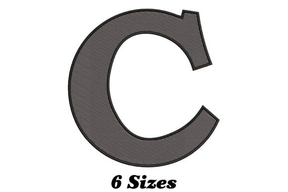 Alphabet Letter C: A Versatile Embroidery Design