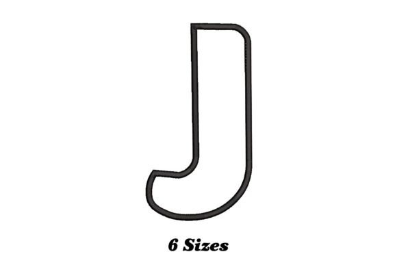 Alphabet Letter J Outline
