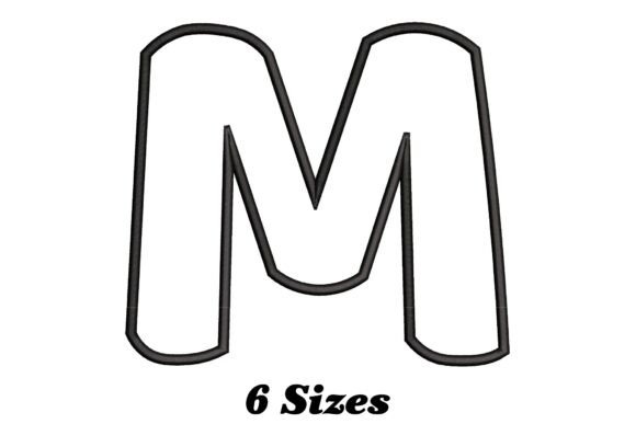 Alphabet Letter M Outline