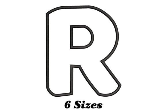 Alphabet Letter R Outline