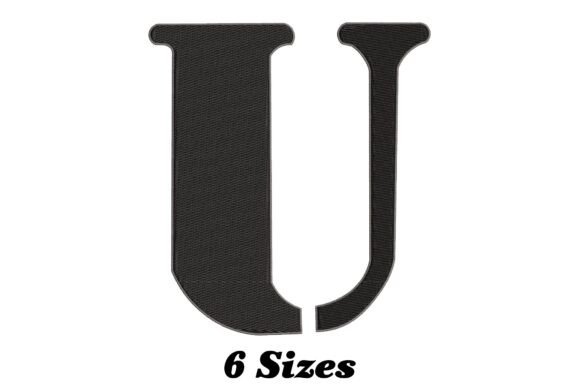 Alphabet Letter U for Seasonal Embroidery