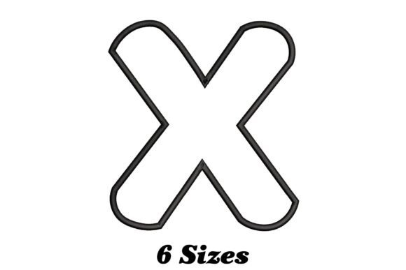 Alphabet Letter X Outline