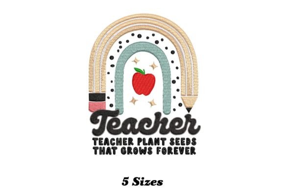 Rainbow Apple Teacher
